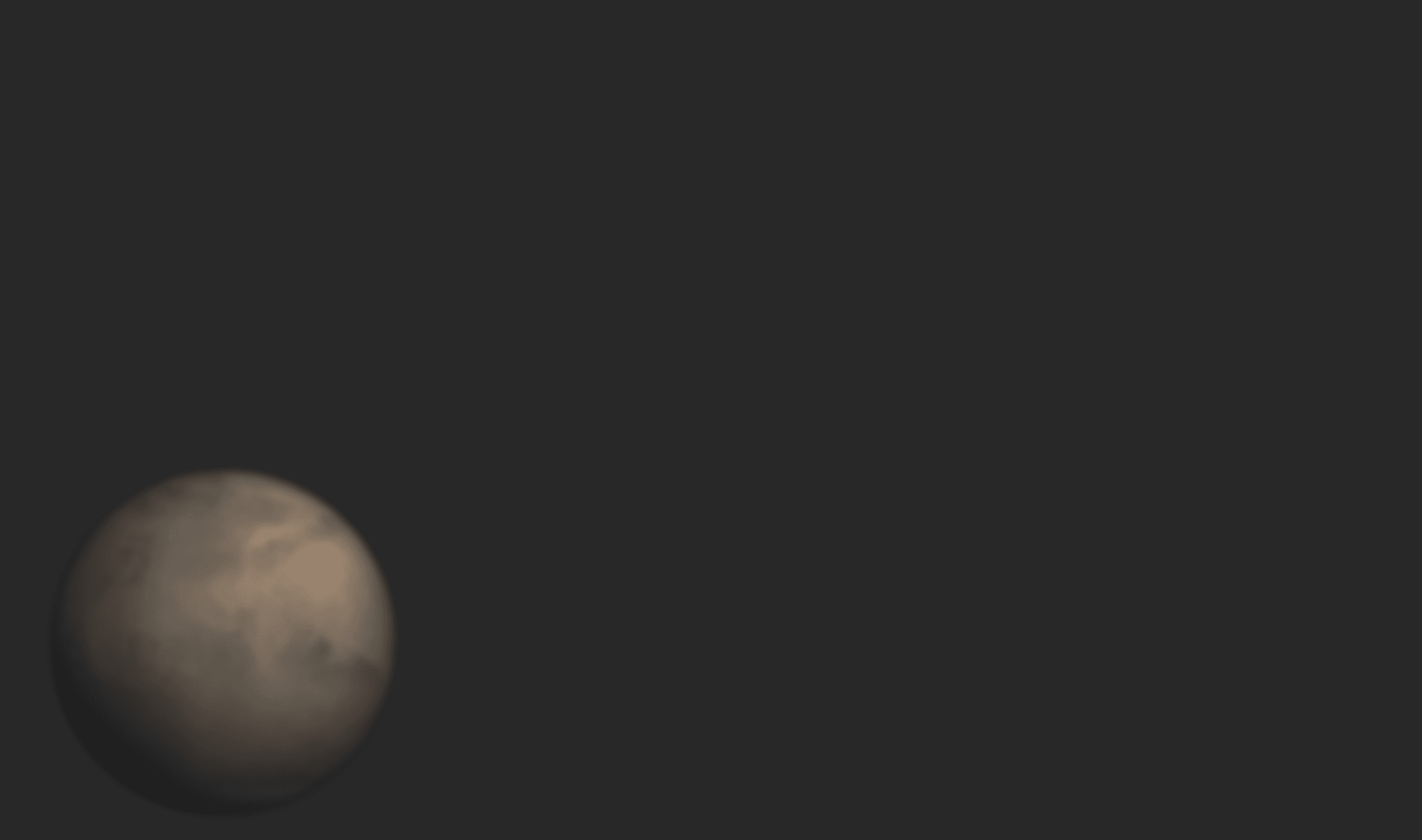 The PhotoPills home feed: meteor showers, moon and sun cards, and articles, between two planets
