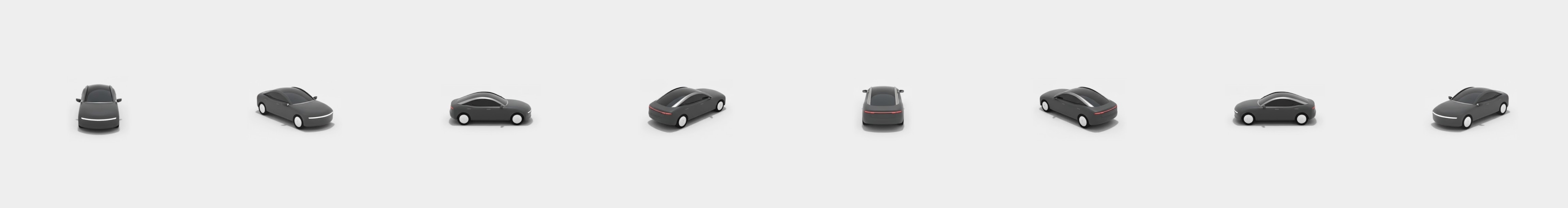 A dark Uber car turning on a turntable